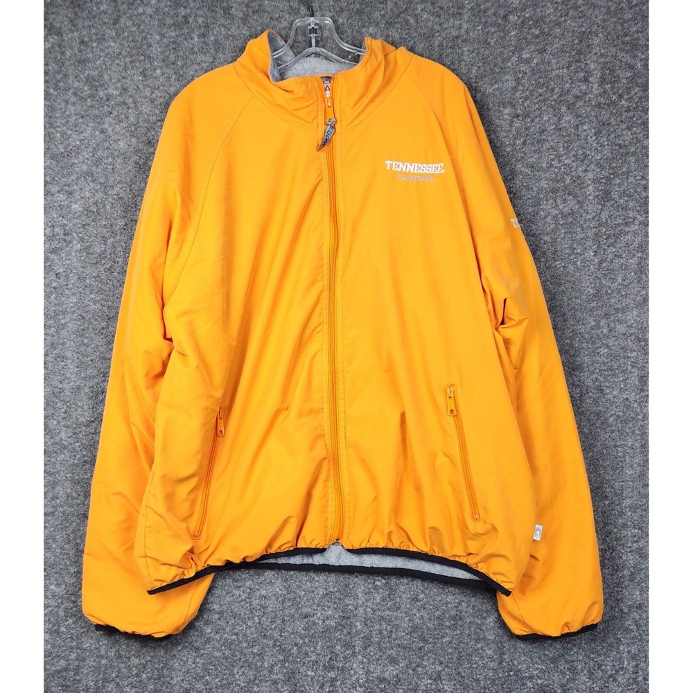 Red Oak Tennessee Volunteers Windbreaker Mens XL Orange Full Zip Embroidered